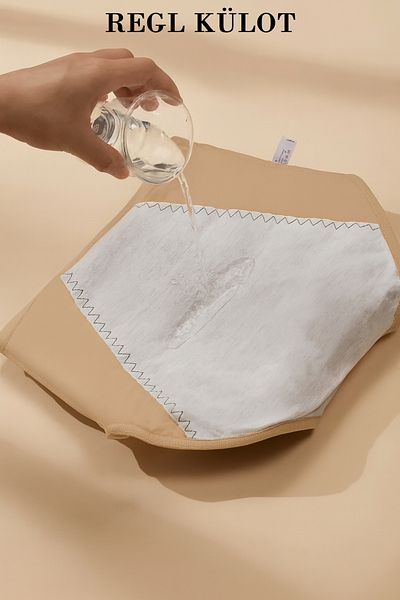 AY'S SHOP ONLİNE Skin Color Super Absorbent Ultra Hygienic Menstrual Panties, Effective Leakproof Menstrual Panties Day and Night