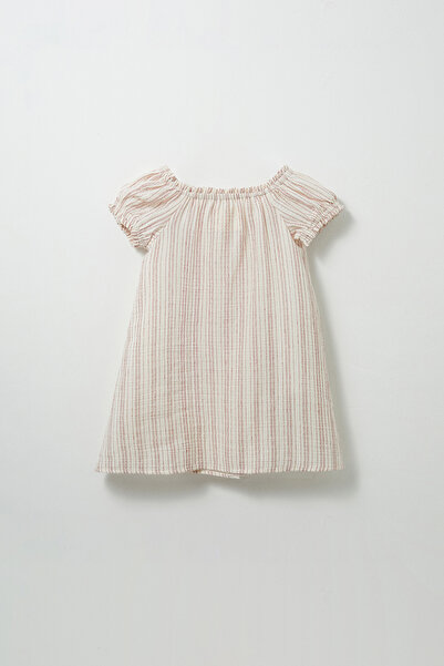 Marvy Shoulder Gathered Muslin Dress