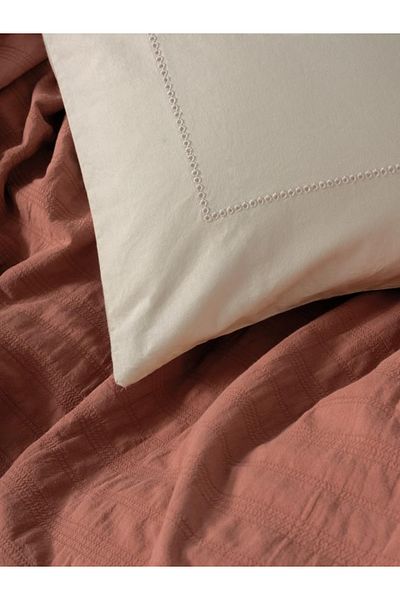 Cotton Box Natura Double Bedspread / Pique Set Vilo Tile
