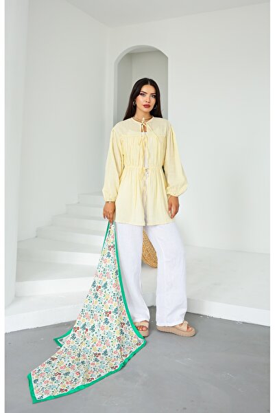 Vegove Front Gathered Long Tunic