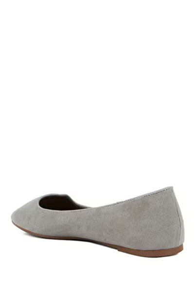 london Rag Women Grey Microfiber Casual Ballerinas