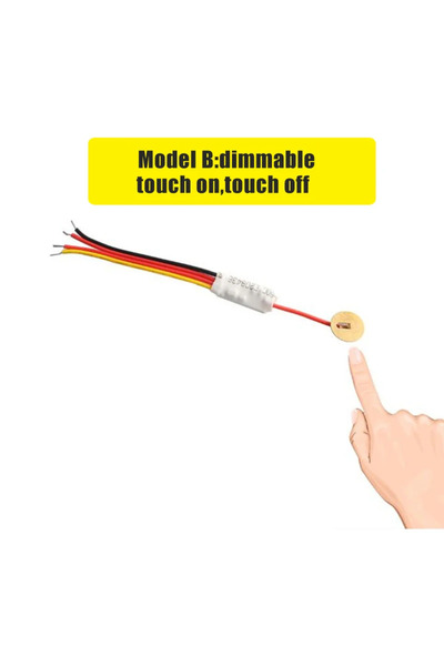 choice2 5 قطع من مفتاح مستشعر اللمس الصغير طراز B، 3.7-24 فولت 2.5 أمبير، وضع التحكم باللمس المزدوج، للإضاءة LED/مستوى الماء