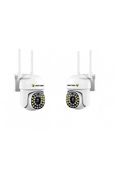 Jortan Pack of 2 x Surveillance Camera 8161 QJ, 28 LEDs, WiFi, HD, Infrared Night Vision