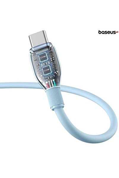 Baseus Cable Pudding Series, USB to USB-C, 100W, Fast Charging, 1.2m (Blue)