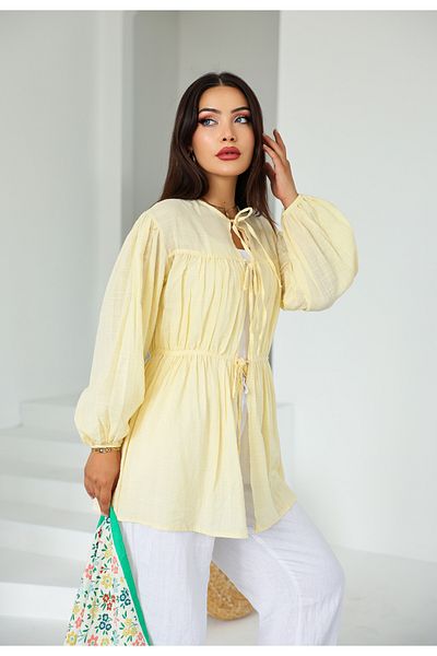 Vegove Front Gathered Long Tunic