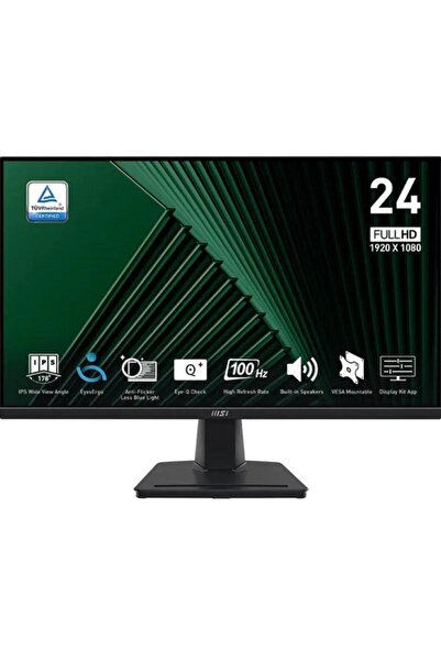 MSI Monitor IPS LED 23.8" PRO MP245G, Full HD (1920 x 1080), VGA, HDMI, Displ...