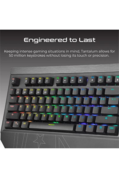 VERTUX لوحة مفاتيح الألعاب الميكانيكية Tantalum Precision Pro