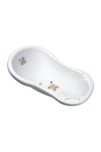 LORELLİ Cadita bebe Rainbow White, 84 cm, cu dop de scurgere