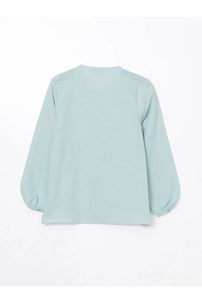 LC Waikiki Loose Collar Embroidered Women's Blouse