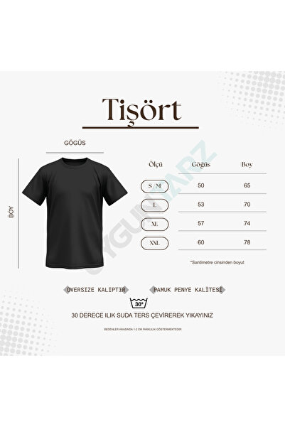 uyguntarz Unisex Tokyo Printed Oversize T-shirt