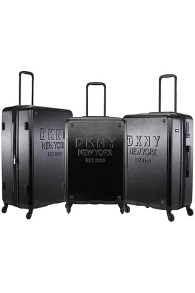 Dkny 3-Piece ABS Hard-shell Travel Luggage Set (Black)