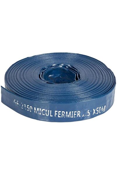 micul fermier Furtun apa refulare Flat PVC 1.5" 50 M 2 bar