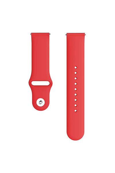 eR D L Silicone strap compatible with Samsung Galaxy Active, red, 20mm. eR D L