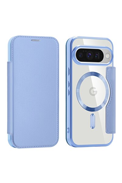 SKYDDAR INNOVATION Θήκη για Google Pixel 10 / 10 Pro, SmartMag Book, Magsafe, RFiD, Θήκη καρτών, σετ αυτοκόλλητων, Μπλε