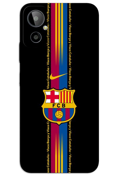 MRCİLETİSİM غطاء خلفي مطبوع بنمط HD لهاتف General Mobile GM 23 SE - برشلونة