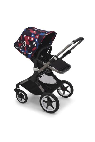 Bugaboo Fox 3 Lynx Animal Explorer Red Blue Canopy