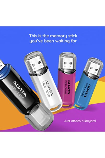 Adata Stick USB AC906 de 32 GB, USB 2.0, compact și fiabil, alb