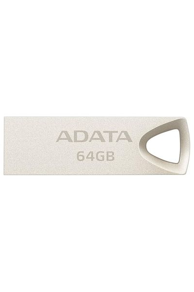 Adata Stick USB UV210, 64G, USB 2.0, Carcasă metalică, Argintiu