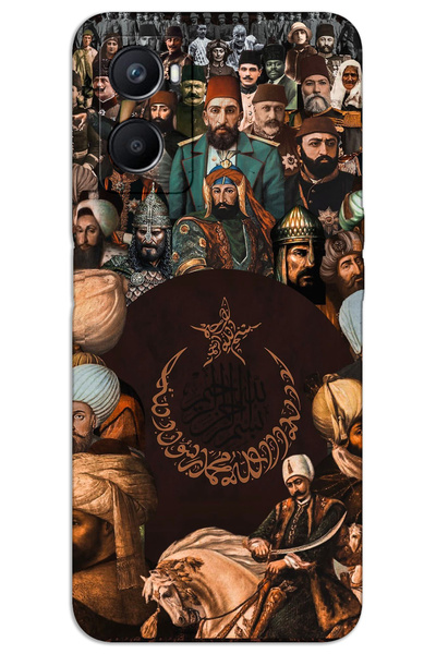 MRCİLETİSİM حافظة هاتف اوبو A96 مطبوعة بنمط HD - عهد العثمانيين