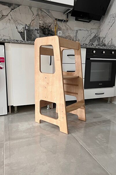 Nym Concept Ahşap Montessori Öğrenme Kulesi / 2-6 Yaş / Naturel