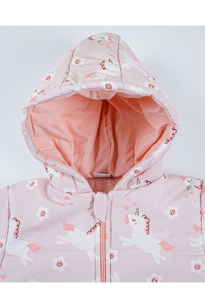 Baby Minty Unicorn Patterned Children's Coat