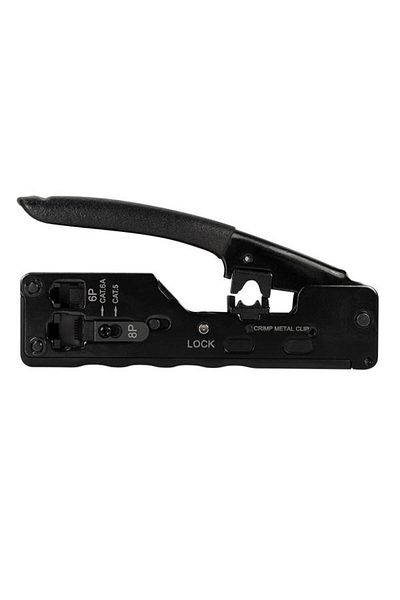 LogiLink Crimping Tool WZ0025 for RJ45 Cat.5e/Cat.6/Cat.6A/Cat.7, RJ11/RJ12, Black