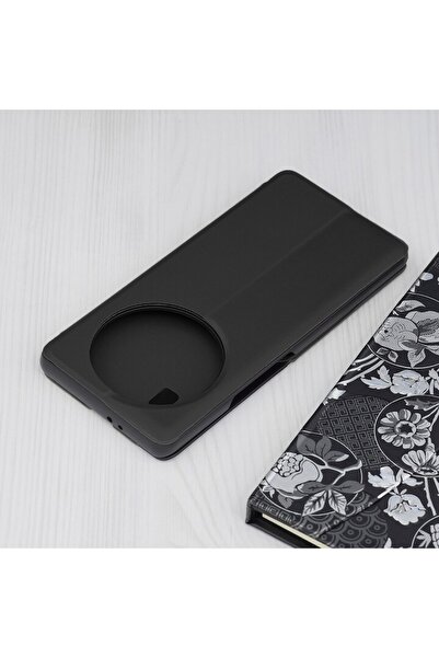 OEM Husa pentru Honor Magic5 Lite, Piele ecologica, Black