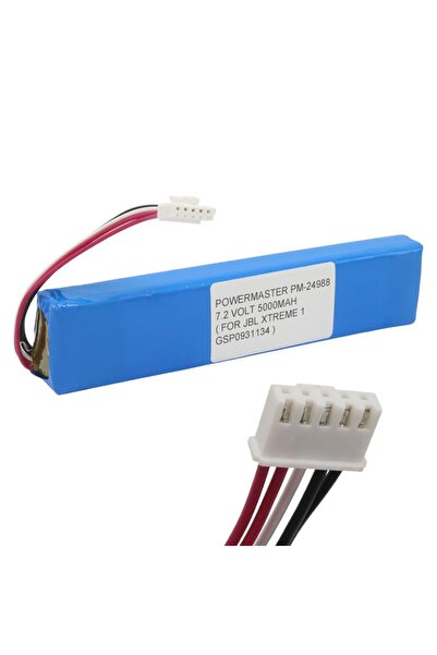 Powermaster PM-24988 7.4V 5000mAh Li-ion Lityum Batarya (JBL Xtreme1 Pili Uyu...