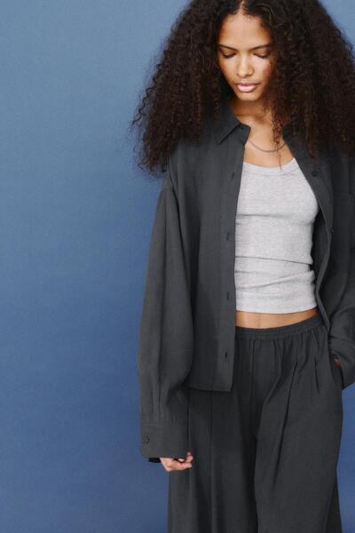 Pull & Bear Cepli gömlek