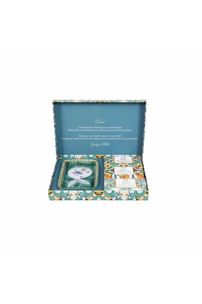 Casa Amalfi Gift set of handmade soaps Green Maiolica, Casa Amalfi - GB04