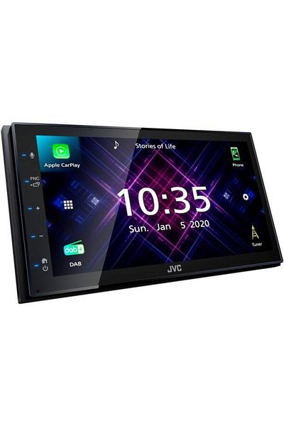 JVC Sistem multimedia KWM565DBT 2 DIN cu DAB+, USB, Compatibil Apple CarPlay, Android Auto si Mirror