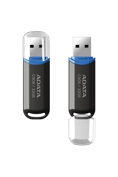 Adata Stick USB AC906 de 32 GB, USB 2.0, compact și fiabil, negru
