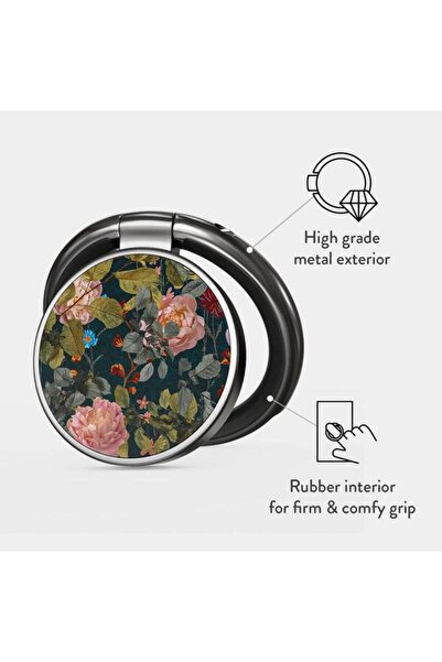 BURGA Inel BHIPTGBG pentru telefon Gumental Bloomy Garden (Multicolor)