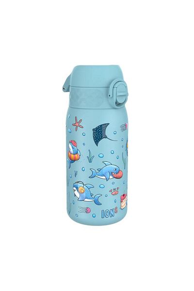 Ion8 Water Bottle for Kids Sharks, Stainless Steel, 400ml