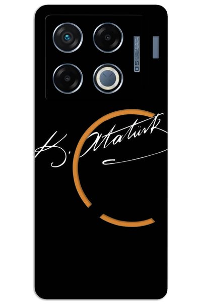 MRCİLETİSİM حافظة Infinix GT 20 Pro ذات غطاء خلفي مطبوع بنمط HD - توقيع أتاتورك