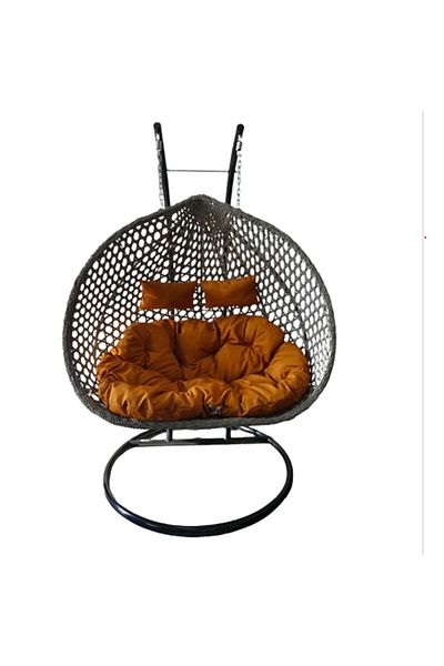 Heinner Lugo hanging chair, 120 x 73 x 136/195 cm (Black)