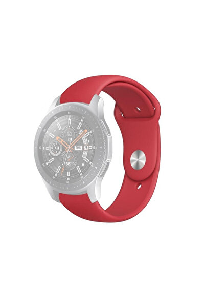 eR D L Silicone strap compatible with Samsung Galaxy Active, red, 20mm. eR D L