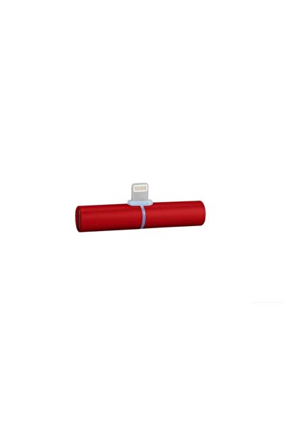 SOHO Adaptor iPhone/ iPad, 3,5 mm jack, Lightning, headphones and charger, Splitter, Red