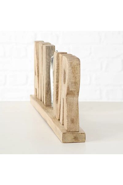 wayfair Decorațiune Olivas, model Amour, lemn/metal, /argintiu, 50 x 5 x 15 cm