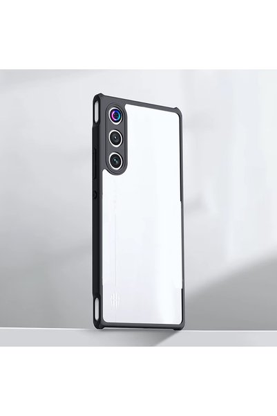 Microcase Zte Nubia Redmagic 10 Air 5G ile Uyumlu Arka Şeffaf Tasarım Lüx Kıl...