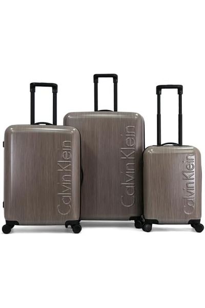 Calvin Klein Southampton 100% Polycarbonate Material Hard Lightweight Spinner Suitcase with TSA Lock