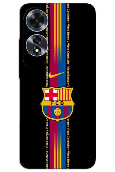 MRCİLETİSİM غطاء خلفي مطبوع بنمط HD لهاتف اوبو A60 - برشلونة
