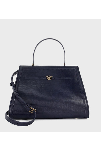 Dune London WOMEN'S-DANTE L-NAVY-REPTILE_SYNTHETIC