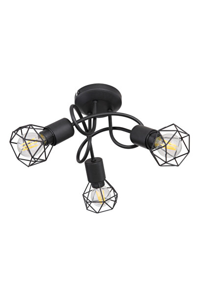 Globo Lighting Lampă de tavan Xara 54802S-3D, 3xE14, neagră, IP20, Globo Lighting
