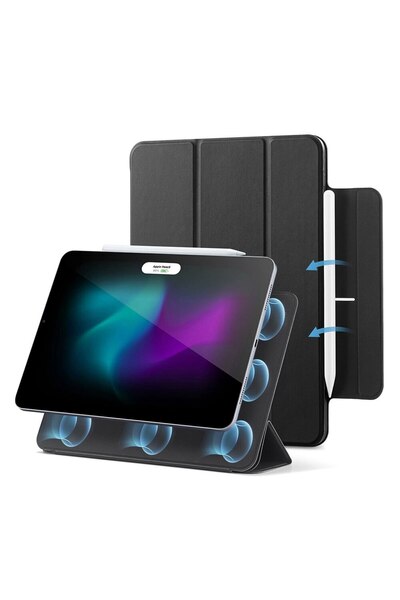 Padrino Husă de protecție pentru iPad Pro 11 2024, F78, TPU, Deep Dark