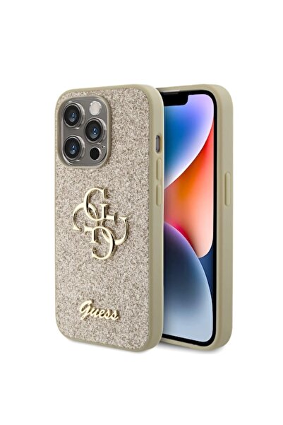 Guess iPhone 15 Pro Case Y79 Polyurethane Gold