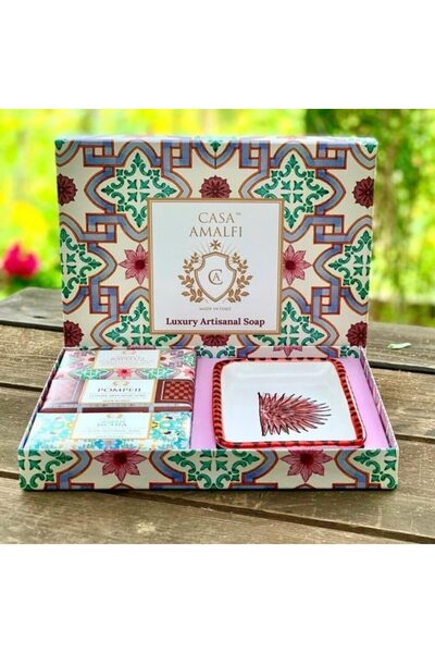 Casa Amalfi Gift set of handmade soaps Pink Maiolica, Casa Amalfi - GB03