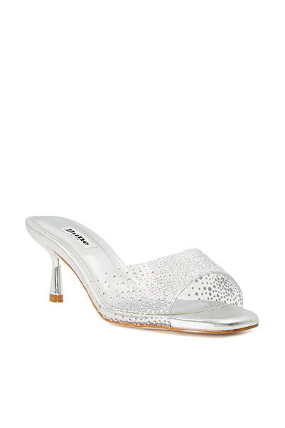 Dune London حذاء نسائي ميجز فضي صناعي مقاس 38