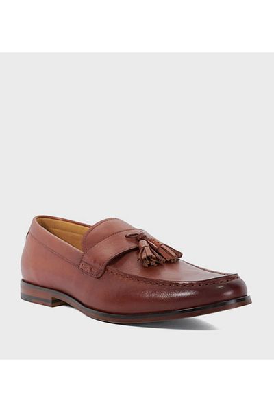 Dune London MEN'S-BLAIKES-TAN-LEATHER-43