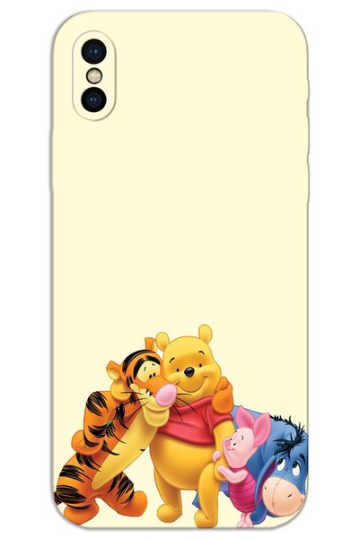 MRCİLETİSİM غطاء خلفي مطبوع بنمط HD لهاتف iPhone XS Max - ويني ذا بوه 3